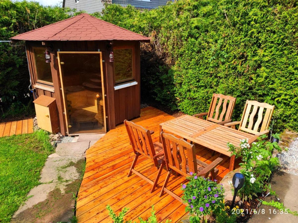 Ferienhaus Marre - Mit Grill, Feuerstelle Und Gartensauna Waldbrunn  ภายนอก รูปภาพ